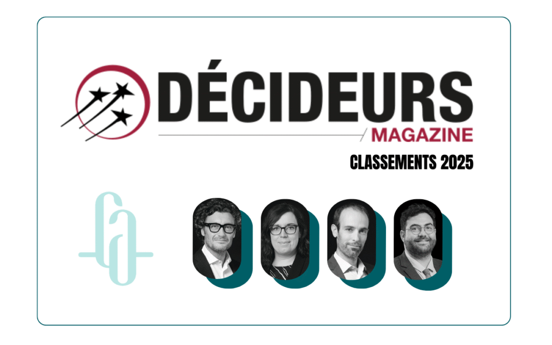 Classement DECIDEURS MAGAZINE 2025